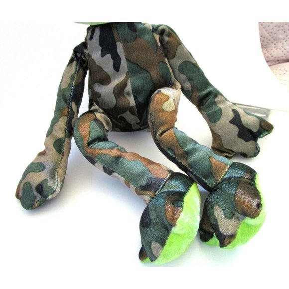 Vintage Irideskin Frog Heritage Collection by Ganz Camouflage Stuffed Plush NWT - Picture 5 of 10